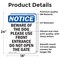 Signmission Beware Of The Dog Please Use Front, 18 in W x Rectangle, Vinyl Decal OS-2PACK-NS-D-1824-V-10348 - alternate 4